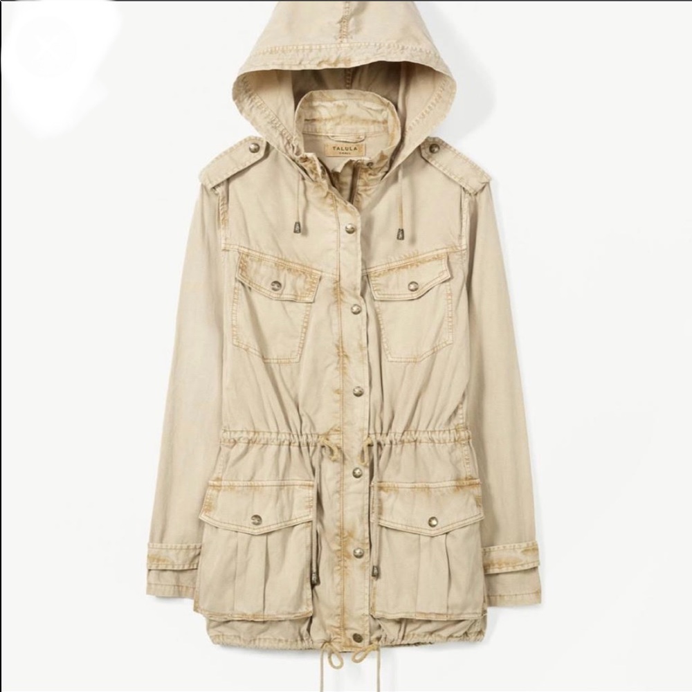 Talula Utility Jacket from Aritzia in Beige